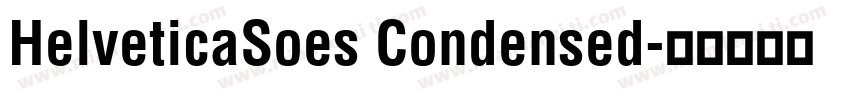 HelveticaSoes Condensed字体转换